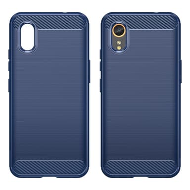 SKALO Samsung Xcover 7 Armor Carbon Stöttåligt TPU-skal - Blå