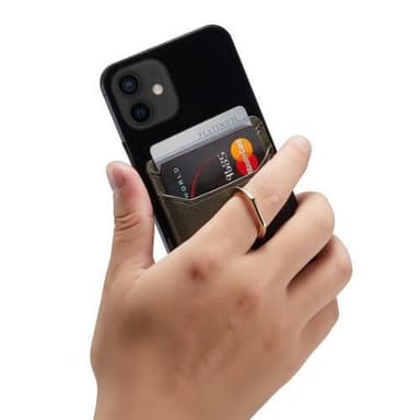 MUXMA Korthållare Ring Ställ RFID Blockerande Kreditkort - Grön