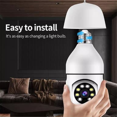 Säkerhetskamera glödlampa Rörelsedetektering WiFi IP-kamera