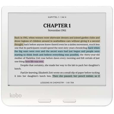 Kobo Libra Colour läsplatta 32GB (vit)
