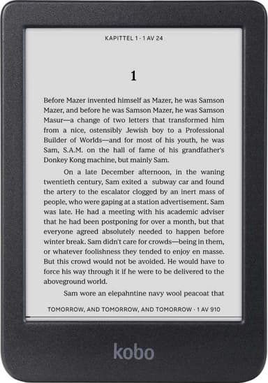 Kobo Clara BW läsplatta 16GB (svart)
