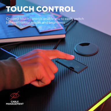 Trust GXT709 LUMINUS RGB skrivbord för gaming (svart)