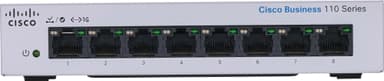 Cisco CBS110-8PP-D-EU ohanterad 8-portars Gigabit-switch