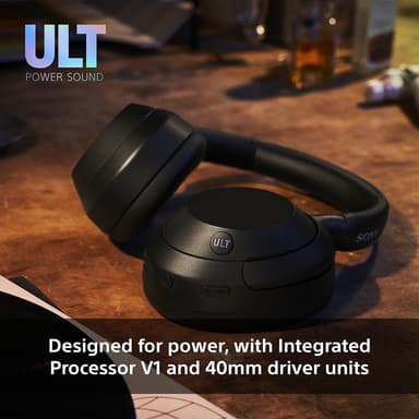 Sony ULT Wear trådlösa runt-örat hörlurar (svart)