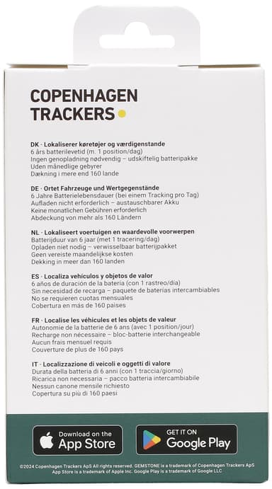 Gemstone GPS-tracker (svart)