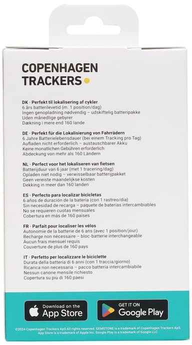 Gemstone Bike GPS-tracker (svart)