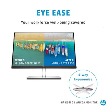 HP EliteDisplay E24i G4 24" bildskärm (svart)