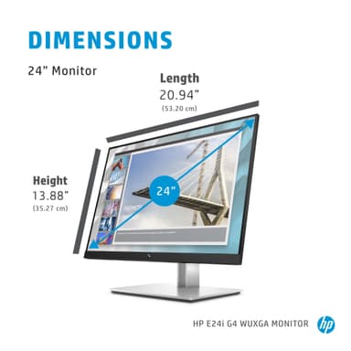 HP EliteDisplay E24i G4 24" bildskärm (svart)