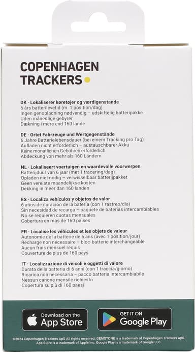 Gemstone GPS-tracker (svart)