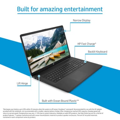 HP Laptop 17-cp2829no R5-7520U/8/512GB bärbar dator