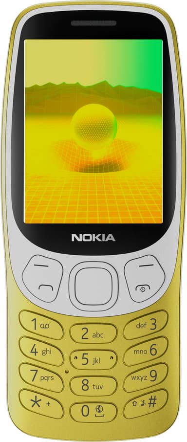 Nokia 3210 4G klassisk mobiltelefon (guld)