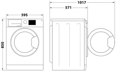 Whirlpool Tvättmaskin FFB7469WVEE (7kg)