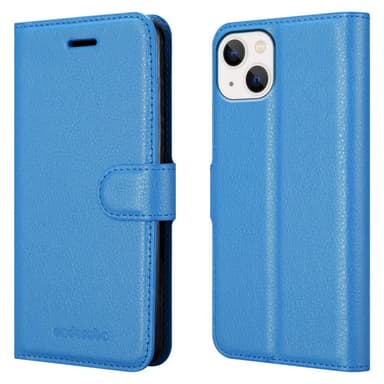 iPhone 14 Plånboksfodral Skal (Blå)
