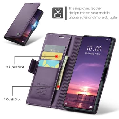 CASEME Plånboksfodral Xiaomi 14 - Lila