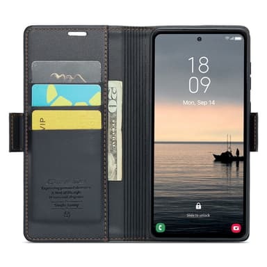 CASEME Plånboksfodral Samsung Galaxy S23 FE - Svart