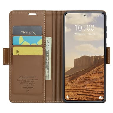 CASEME Plånboksfodral Xiaomi 14 - Brun