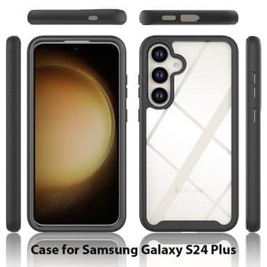 För Samsung Galaxy S24+ skal i PC+TPU med stötdämpande mobilskal