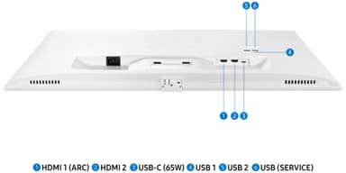 Samsung Smart Monitor M7 32" bildskärm (vit)