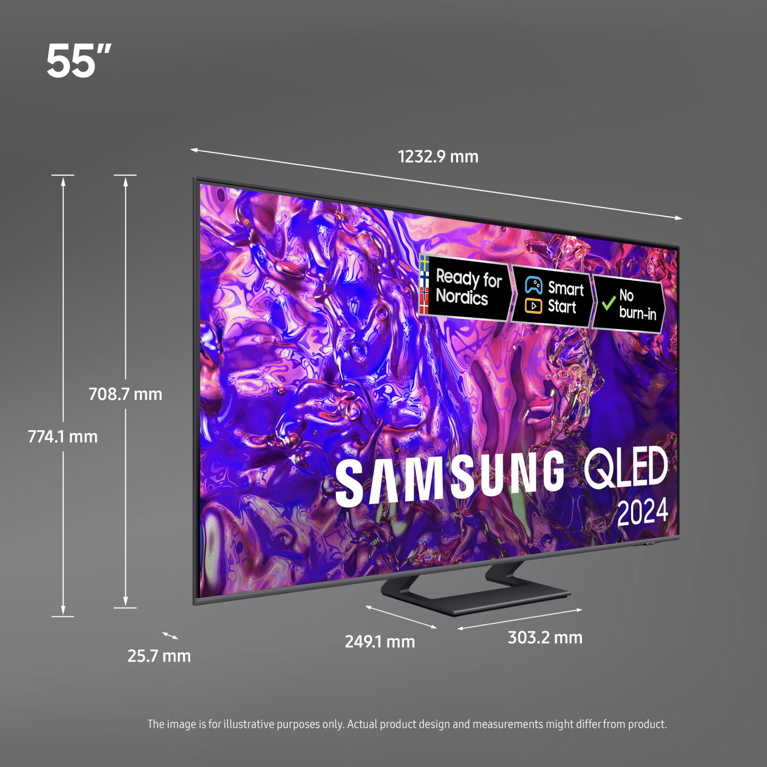 Samsung 55" Q77D 4K QLED Smart TV (2024)