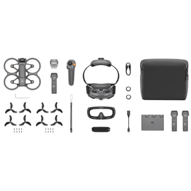 DJI Avata 2 drönarkit (grått, 3 batterier)