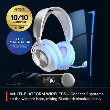 SteelSeries Arctis Nova Pro gaming headset (PS5, vit)