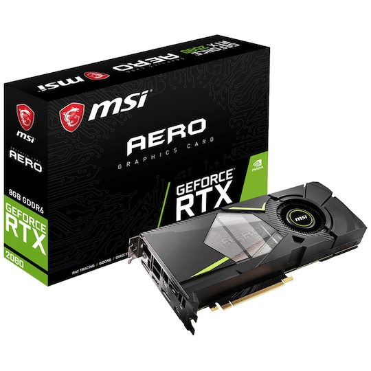 MSI GeForce RTX 2080 Aero grafikkort 8G