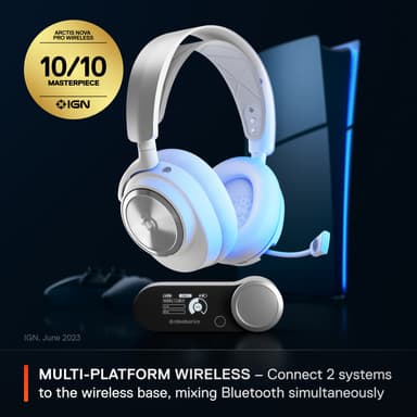 SteelSeries Arctis Nova Pro gaming headset (PS5, vit)