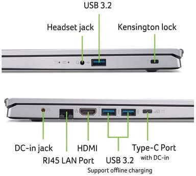 Acer Aspire 3 R7-5700U/16/512 15.6" bärbar dator