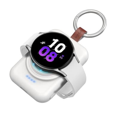 Laddare med powerbank 1800mAh till  Samsung Galaxy Watch - Vit