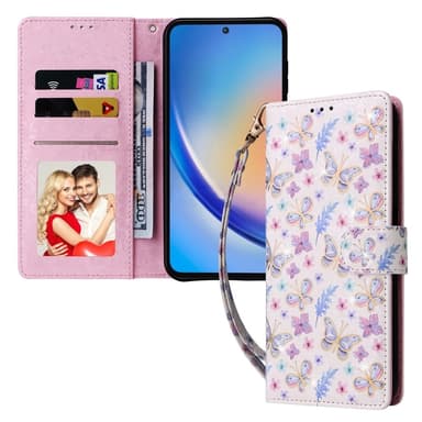 Till Samsung Galaxy A35 Plånboksfodral Blommor