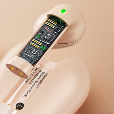 WEKOME Hörlurar Earbuds Bluetooth 5.3 Stereo Earphones - Beige