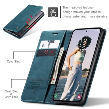 CASEME Plånboksfodral Samsung Galaxy A35 5G - Blå