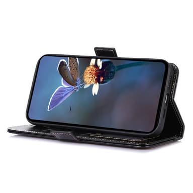 ABEEL För Samsung Galaxy A55 Lädermagnetfodral Crazy Horse-textur