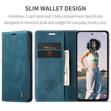 CASEME Plånboksfodral Samsung Galaxy A35 5G - Blå