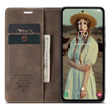 CASEME Plånboksfodral Samsung Galaxy A35 5G - Coffee