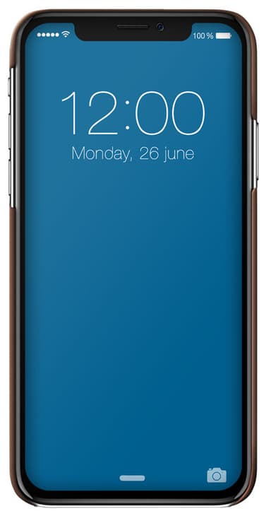 iDeal fashion fodral till iPhone X/Xs (brunt krokodilmönster)