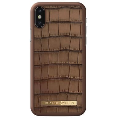 iDeal fashion fodral till iPhone X/Xs (brunt krokodilmönster)