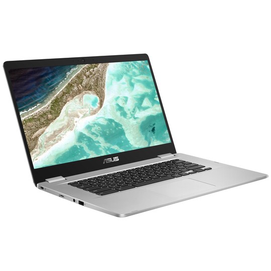 Asus Chromebook C523, 15,6" HD bärbar dator (silver/svart)