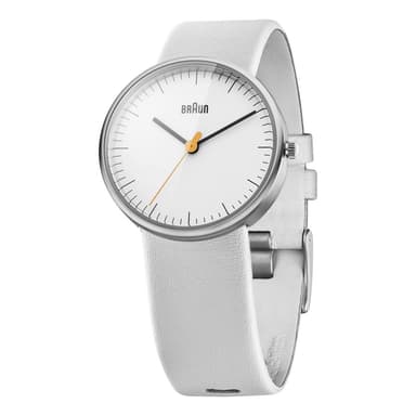 Braun classic klocka med läderrem
