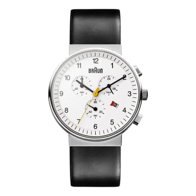 Braun classic kronograf klocka med läderrem