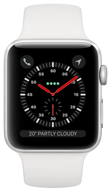 Apple Watch Series 3 38 mm (GPS + mobilanslutning)