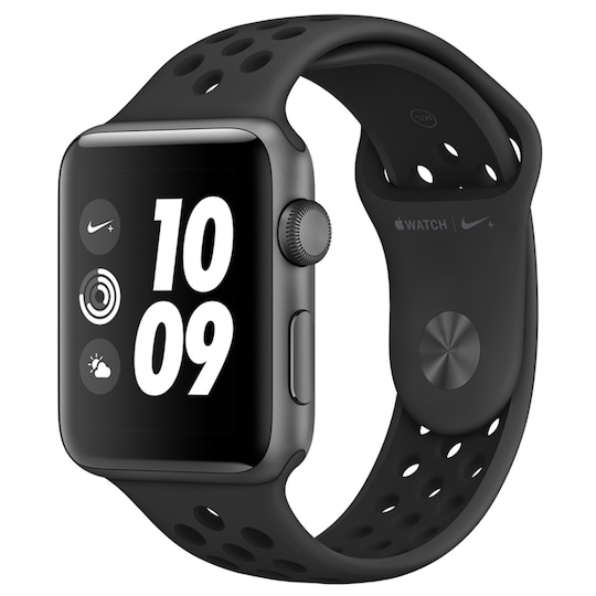 Apple Watch Series 3 Nike+ 42 mm (antracit /svart band)
