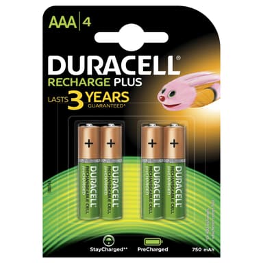 Duracell Alkaliskt Batteri AA 4 Enheter Svart