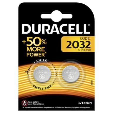 Duracell Batteri CR2032 Knappcell 3 V (2 st)