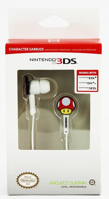 Nintendo DS Hörlurar in-ear Super Mario Toad (vit)