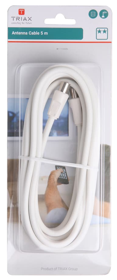 Triax antennkabel 5m (vit)