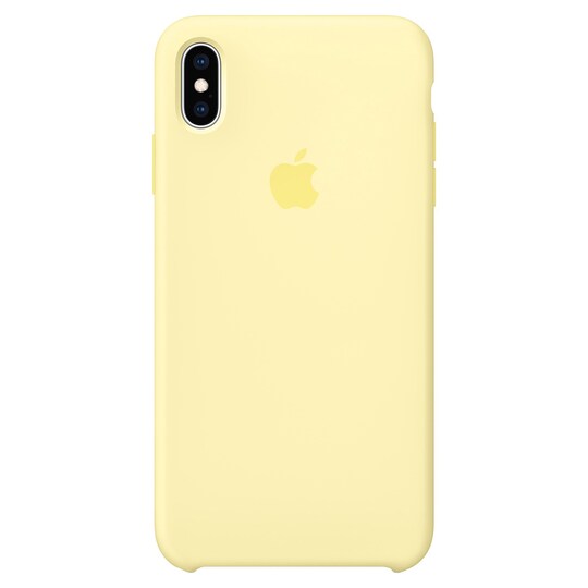 iPhone Xs Max silikonfodral (mellow yellow)