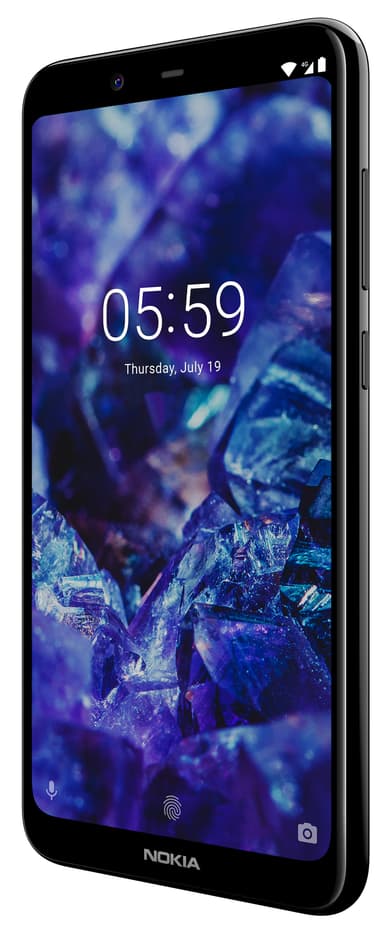 Nokia 5.1 Plus smartphone (glansig svart)