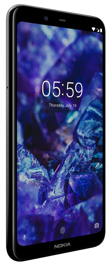 Nokia 5.1 Plus smartphone (glansig svart)