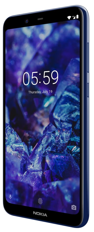 Nokia 5.1 Plus smartphone (glansig midnattsblå)